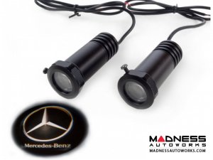 Puddle/ Welcome Lights (2) - Internal Mount Design - Mercedes Logo